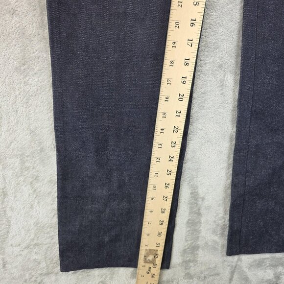 Loewe Jeans Womens 38 Blue Denim Straight Leg Made in Italy Button Fly Designer - Picture 5 of 14